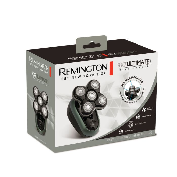 Rasoir pour la tête Remington RX7, 5 têtes rotatives, avec étui de rangement