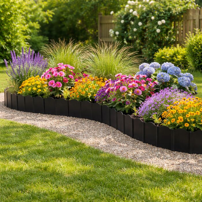 Bordure de plate-bande, lot de 20, «aspect brique»