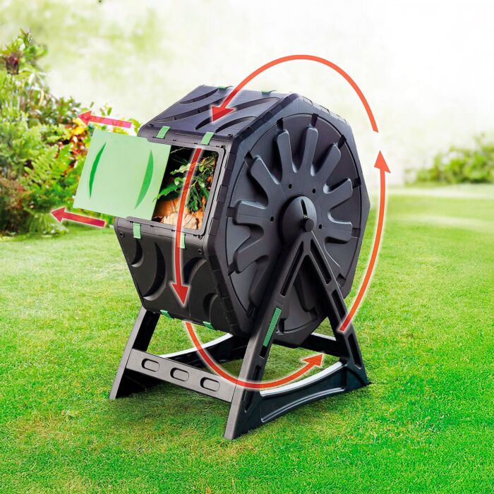 Composteur rotatif 70 litres, avec système Quick Lock