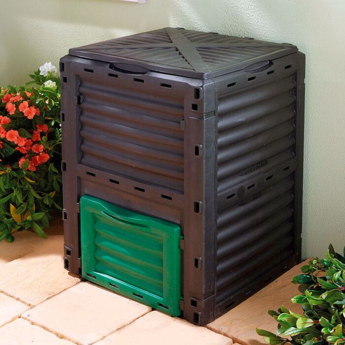 Composter 300 Liter mit abnehmbarer Frontklappe