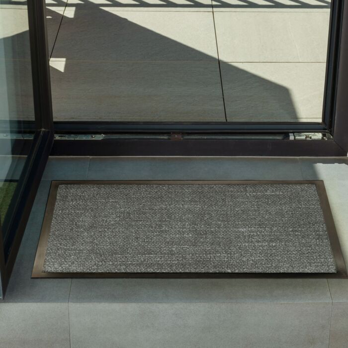 Türvorlage «Graphite Weave», 50x75 cm, rutschfest