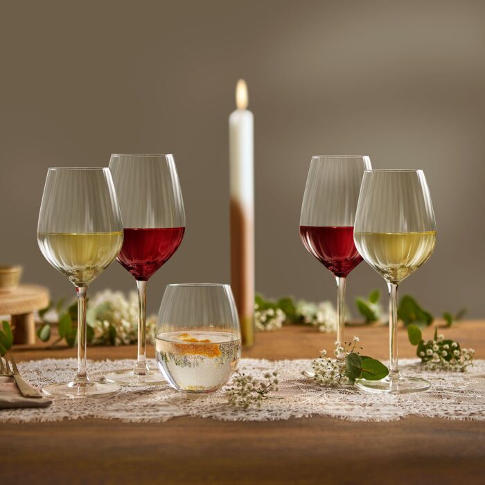 Plissé série de verres « Plissé », 12 pièces