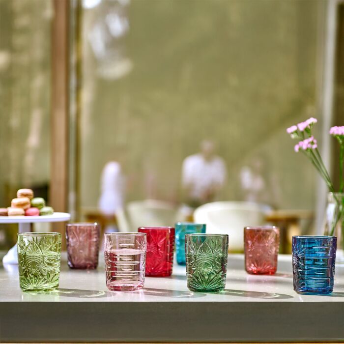 Série de verres à eau « Elegant », 4 pièces, dégradés de couleurs assortis, 35 cl