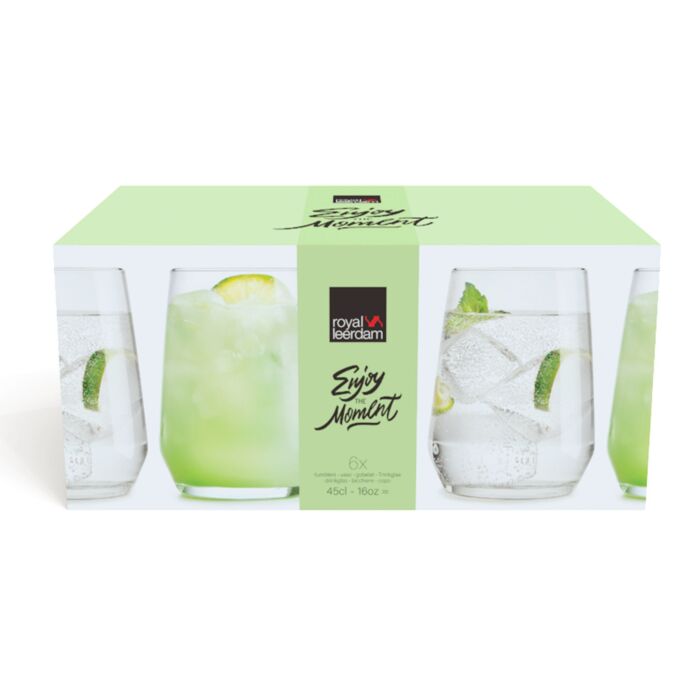 Wasserglas-Set «Enjoy the Moment», 6er Set