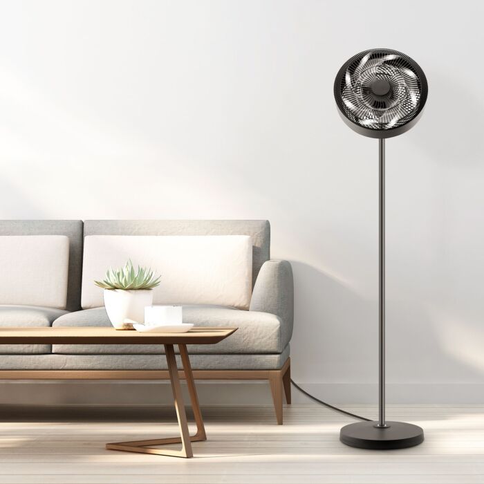 Ventilateur sur pied Trisa « Ambiance », avec éclairage LED, 3 hauteurs, 9 vitesses