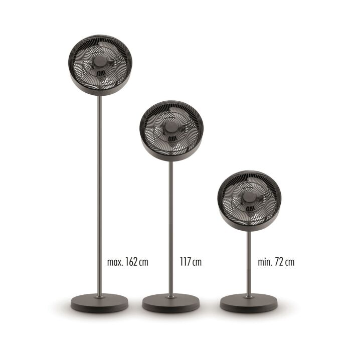 Ventilateur sur pied Trisa « Ambiance », avec éclairage LED, 3 hauteurs, 9 vitesses