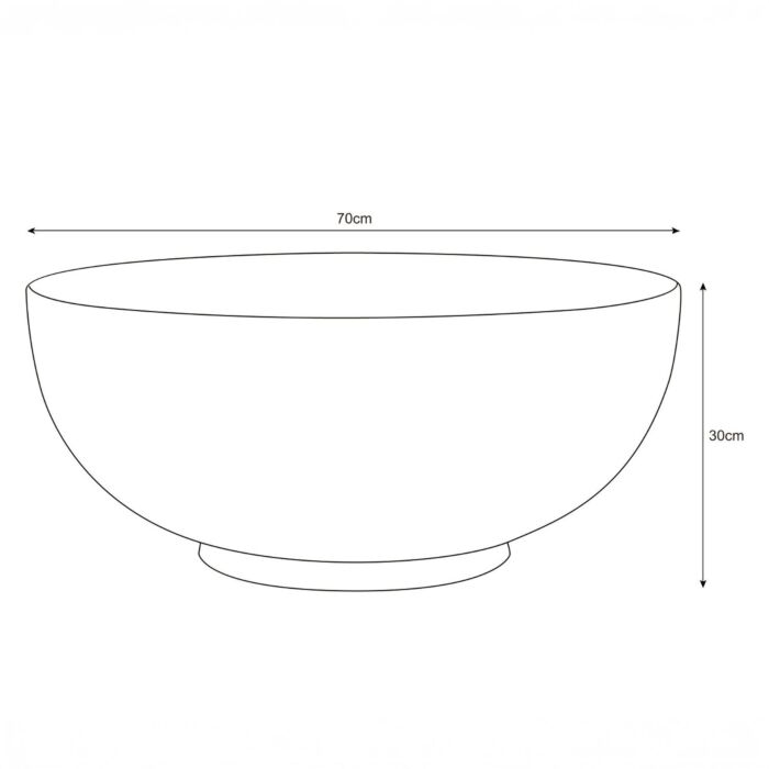 Table d'appoint en matériau minéral