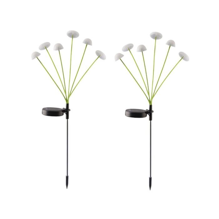 LED-Solar-Dekolampe Jellyfish, 2er-Set