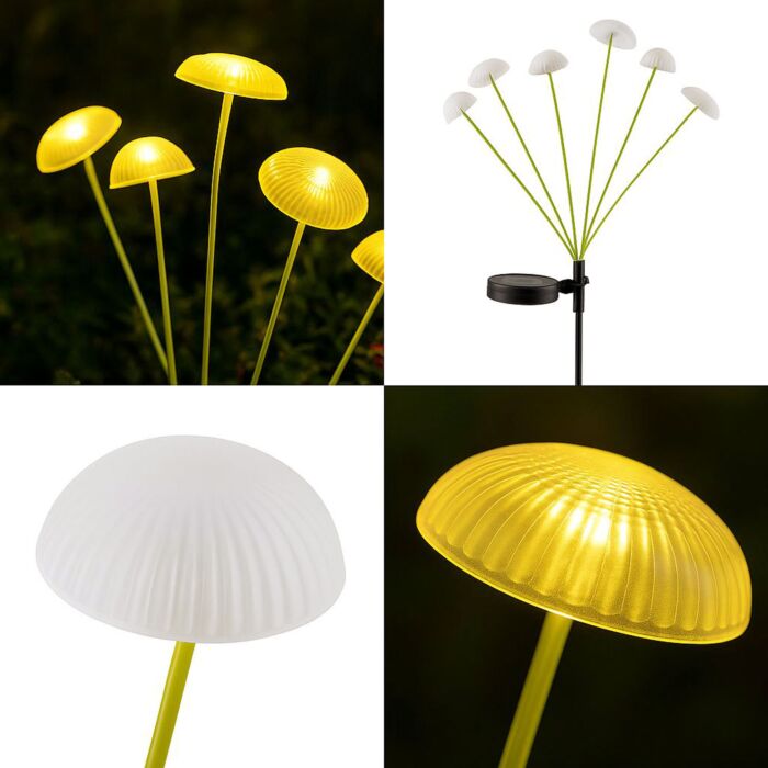 LED-Solar-Dekolampe Jellyfish, 2er-Set