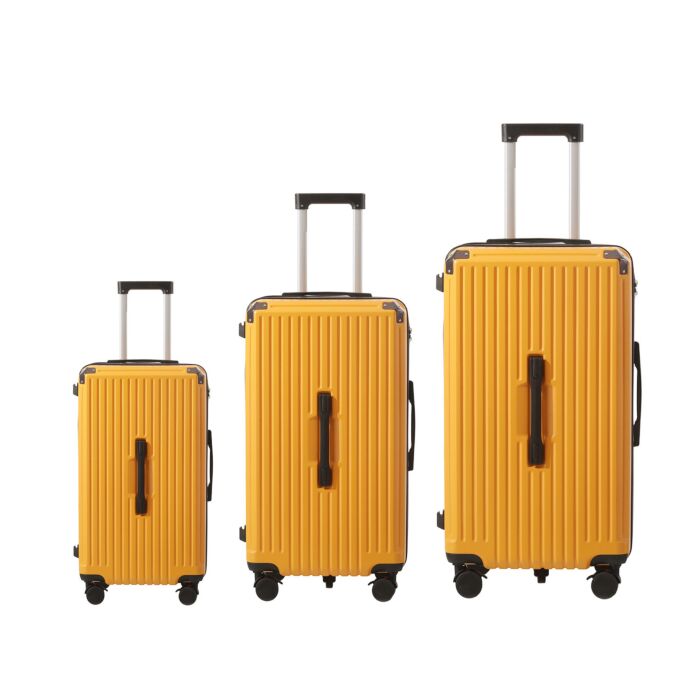 Lot de valises « Sydney », 3 pièces, avec serrure à code et 4 roulettes doubles