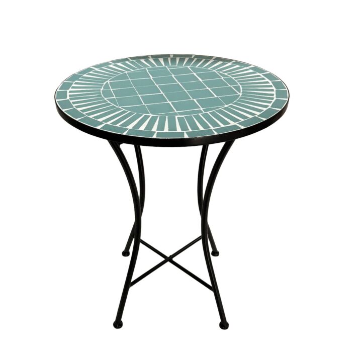 Bistroset 3-teilig «Astor», klappbare Stühle, Mosaikdekor