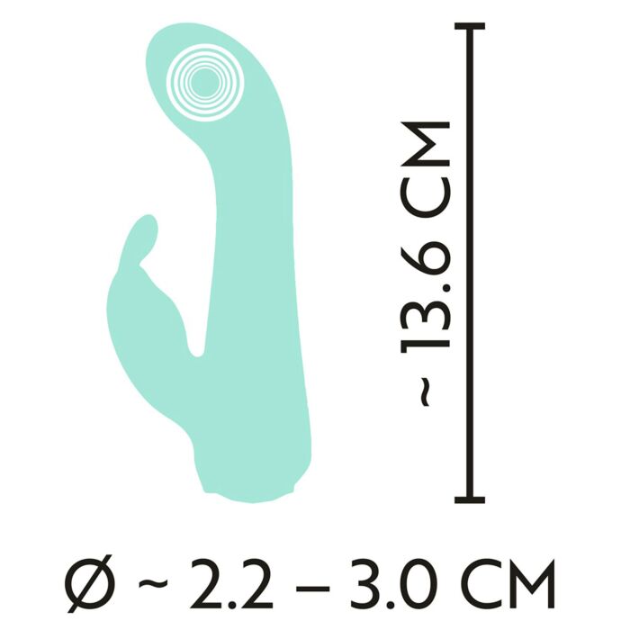 Mini-Vibrator «Heart Vibe», 10 Modi, mit Klitoris-Stimulator
