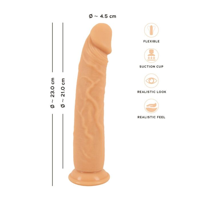 Realistischer Dildo European Lover, mit Saugfuss | Vedia