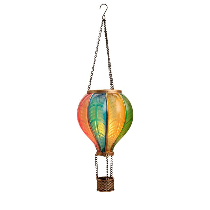 Lampe décorative solaire « Ballon », effet flamme, LED blanc chaud