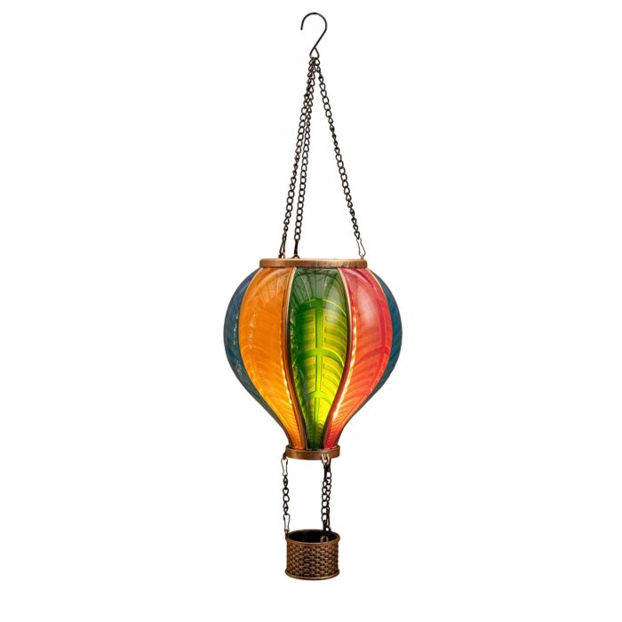 Lampe décorative solaire « Ballon », effet flamme, LED blanc chaud