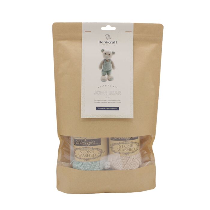 Kit tricot Hardicraft « John l'ours », fabriquer un animal en peluche