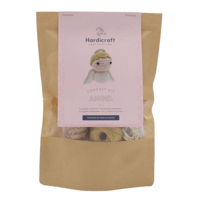Kit crochet Hardicraft « Mini Angel », doudou à faire soi-même, env. 9 cm