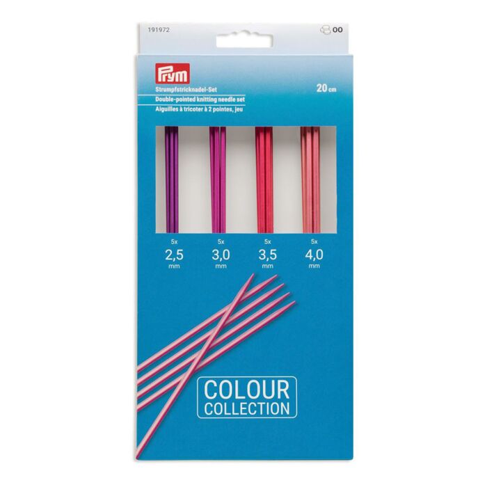 Prym set d'aiguilles à tricoter « Color », 2,5-4 mm