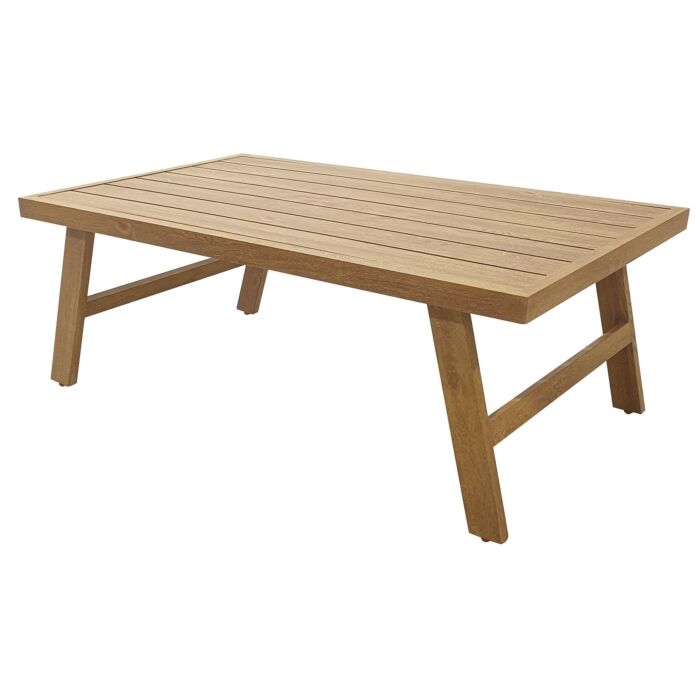 Table basse «Paris», en aluminium aspect bois