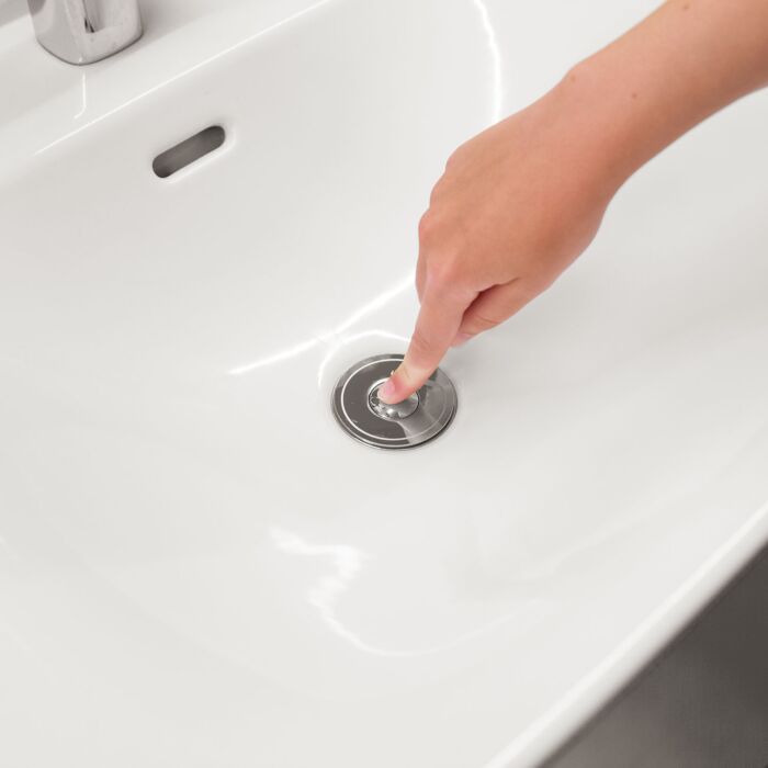 Bouchon évier Drain Magic 2 en 1, avec panier à cheveux, Ø 3,8–4,5 cm