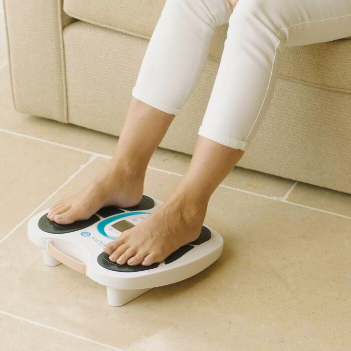 Appareil de massage pour les pieds Fllow EMS et TENS, sans fil avec télécommande, 3 programmes, 150 niveaux d'intensité
