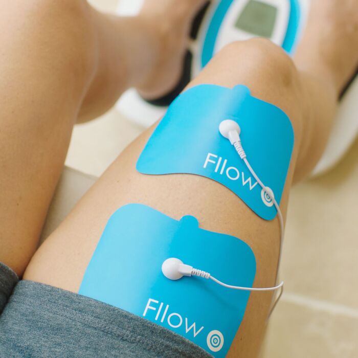 Appareil de massage pour les pieds Fllow EMS et TENS, sans fil avec télécommande, 3 programmes, 150 niveaux d'intensité