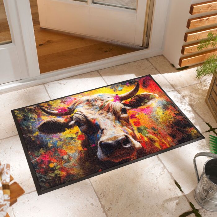 wash+dry Türmatte «Cowy Mc Cow», 50x75 cm