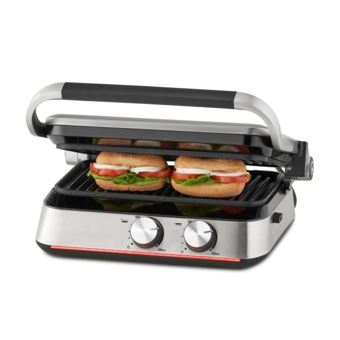 Trisa Panini Grill «Prime 2in1», Dual-Control, 180° Öffnung