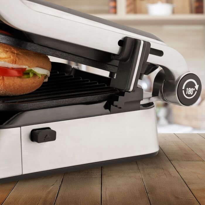 Trisa Panini Grill «Prime 2in1», Dual-Control, 180° Öffnung