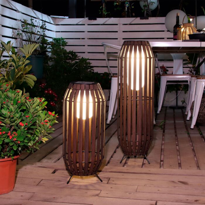 Lanterne solaire à LED – blanc chaud