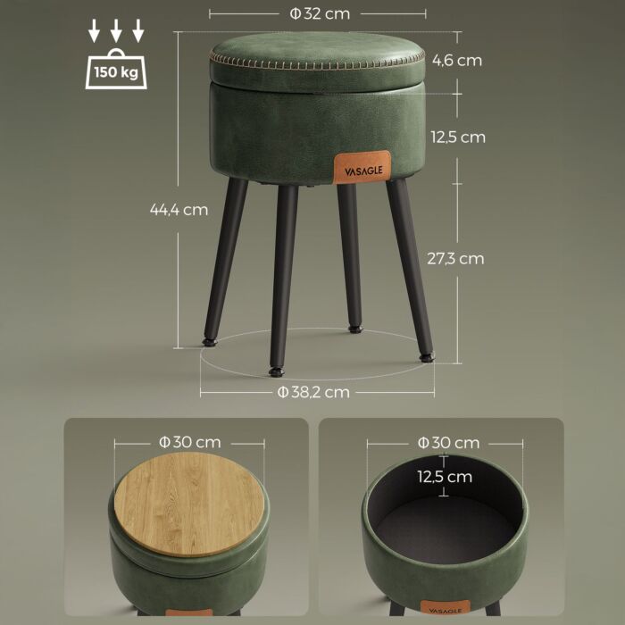 Tabouret avec espace de rangement « Ekho » VASAGLE