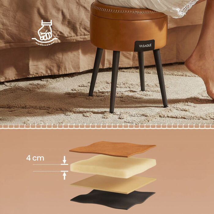 Tabouret avec espace de rangement « Ekho » VASAGLE