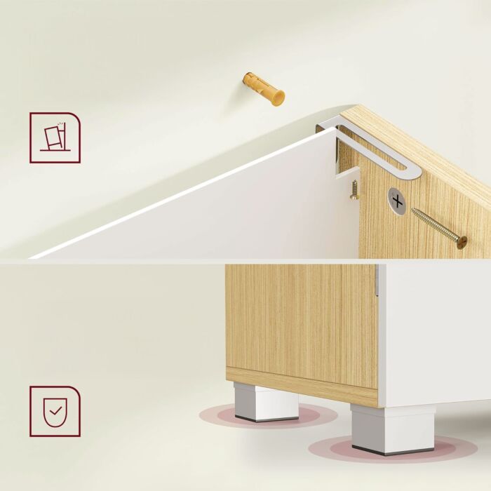 Meuble sous-lavabo VASAGLE, avec tiroirs