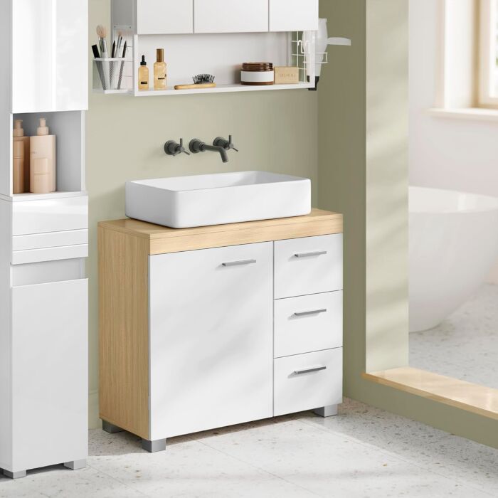 Meuble sous-lavabo VASAGLE, avec tiroirs