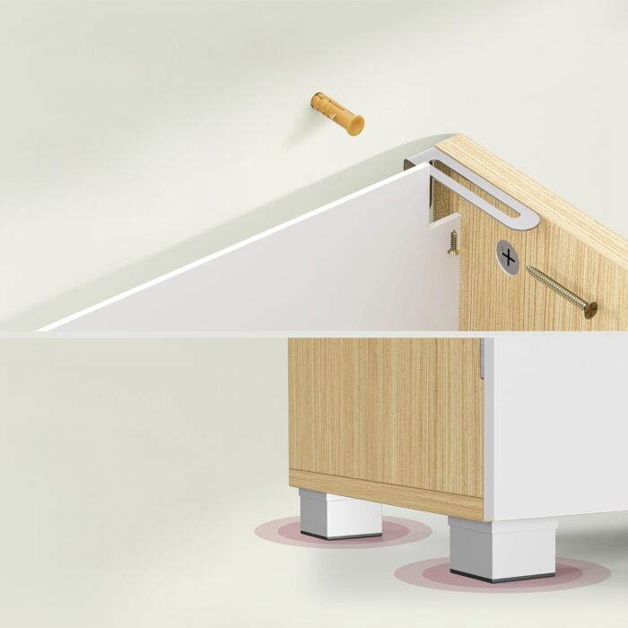 Meuble sous-lavabo VASAGLE, avec tiroirs