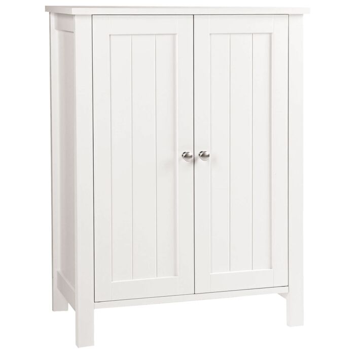 Commode de salle de bain «Nino», avec étagères et double porte