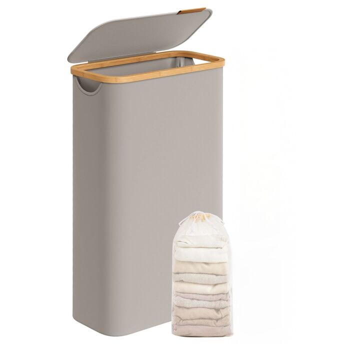 SONGMICS Wäschekorb mit Deckel «65L», herausnehmbarer Wäschesack main product photo