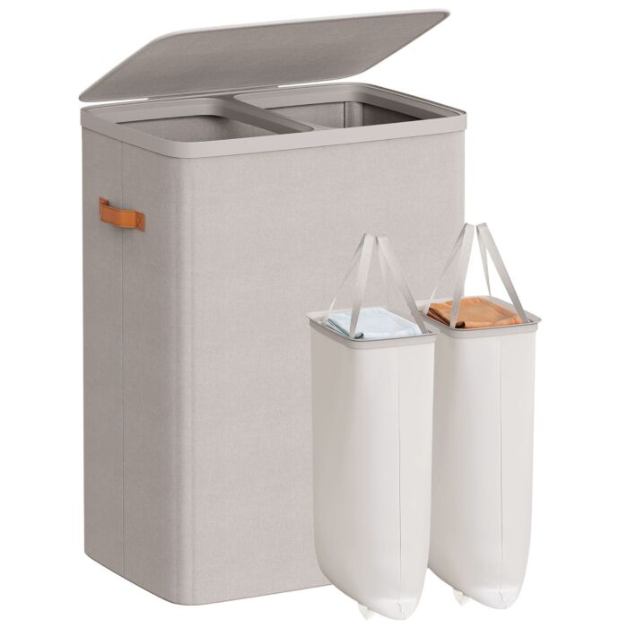 Panier à linge Songmics 170 litres avec 2 compartiments intérieurs main product photo