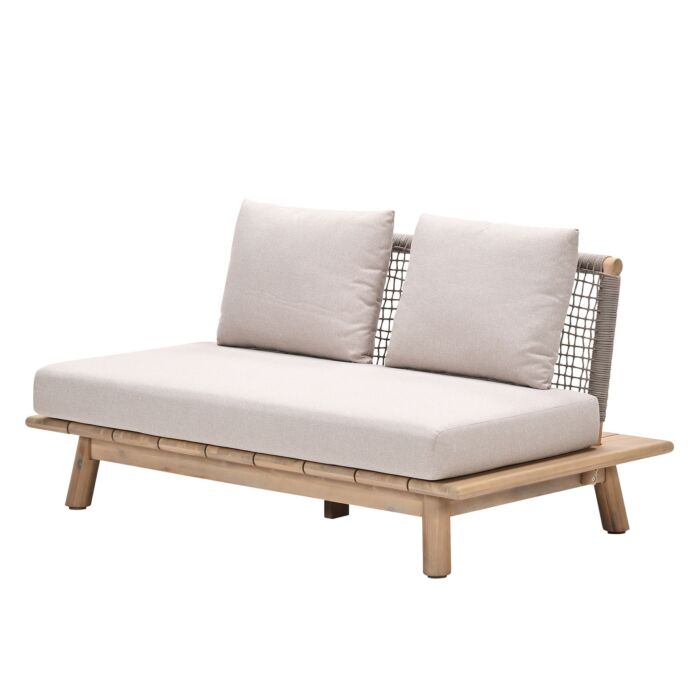 Gartenlounge-Set aus Akazienholz, 5-teilig