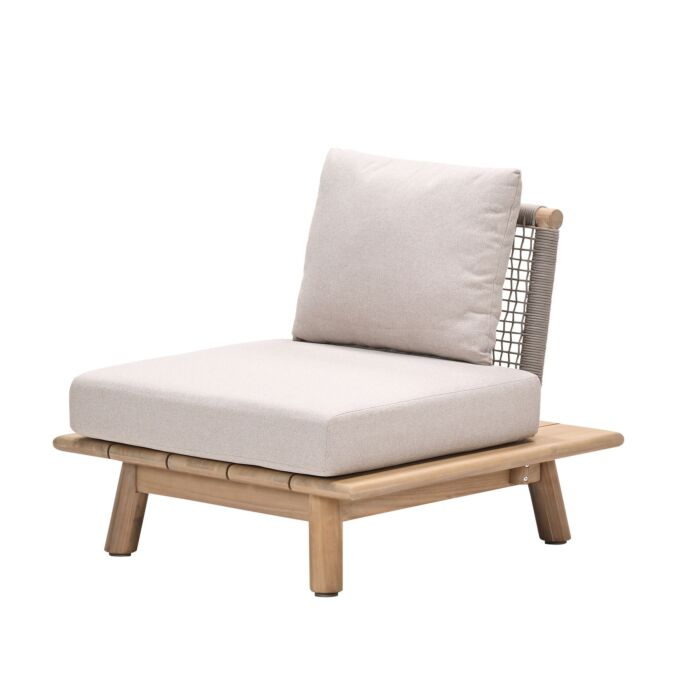 Gartenlounge-Set aus Akazienholz, 5-teilig