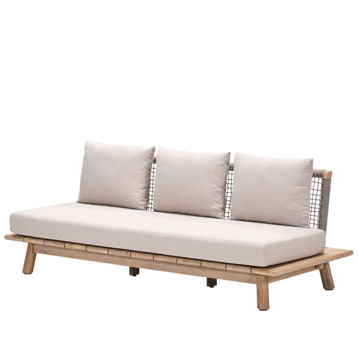 Gartenlounge-Set aus Akazienholz, 5-teilig