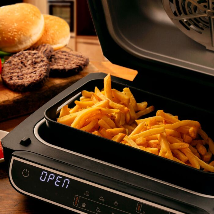 Ariete Grill und Heissluft-Fritteuse Multifunktion, 8 Programme, Touch-Display