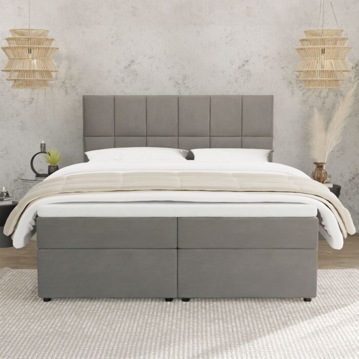 Boxspringbett «Rumba», mit Bettkasten und Topper