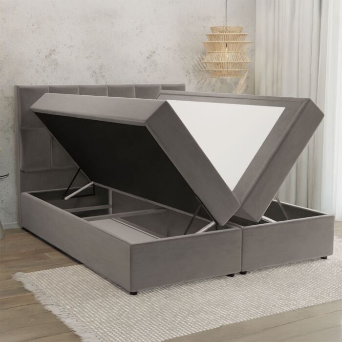 Boxspringbett «Rumba», mit Bettkasten und Topper