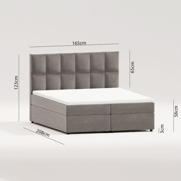 Boxspringbett «Rumba», mit Bettkasten und Topper