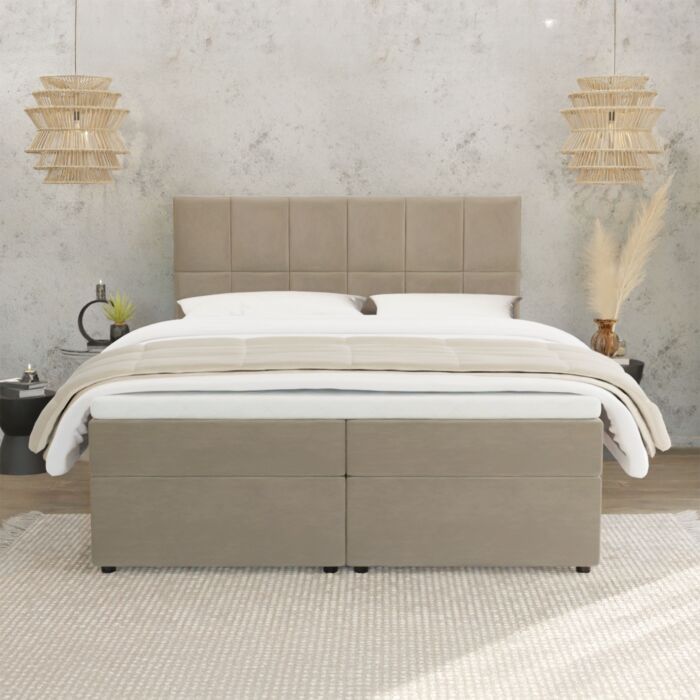 Boxspringbett «Rumba», mit Bettkasten und Topper