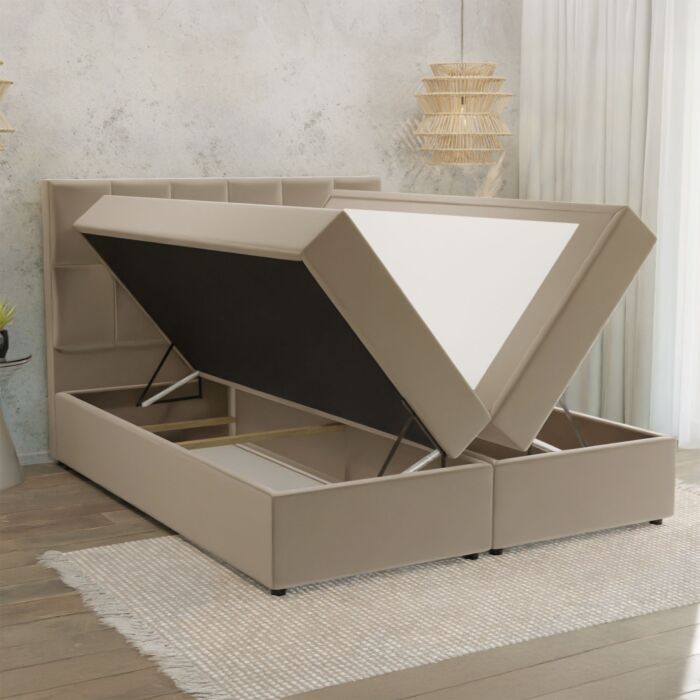 Boxspringbett «Rumba», mit Bettkasten und Topper