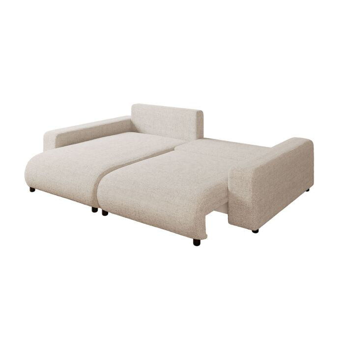 Ecksofa Junai mit Bettfunktion und Bettkasten