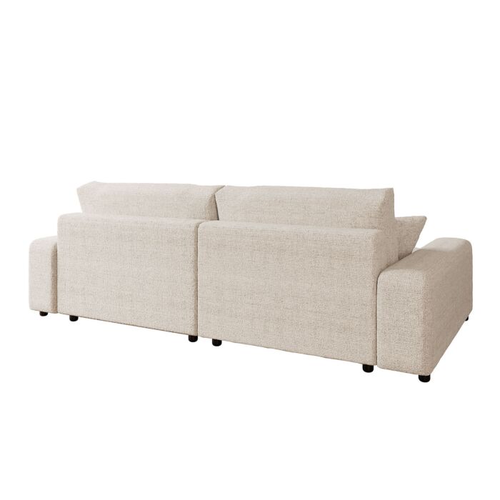 Ecksofa Junai mit Bettfunktion und Bettkasten