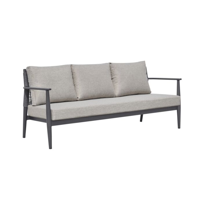 Lounge-Set «Sakura», 4-teilig, mit edler Tischplatte aus gesintertem Stein